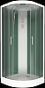 Душевая кабина BAS АДРИЯ ECO (900х900х2250) белая , стекла Грейп, низкий поддон
